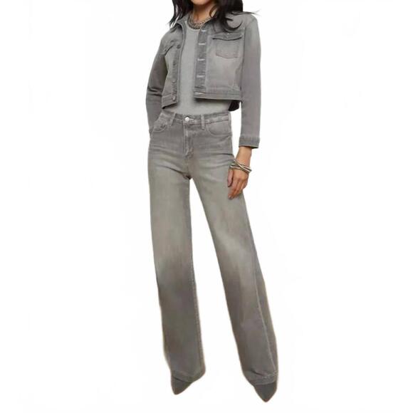 NEW L'AGENCE koda cropped jacket in barron